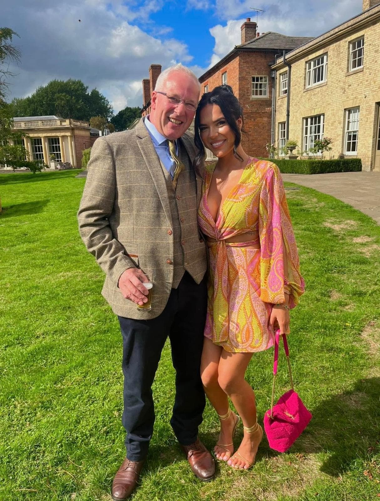 Sophie and her dad Dave Draper